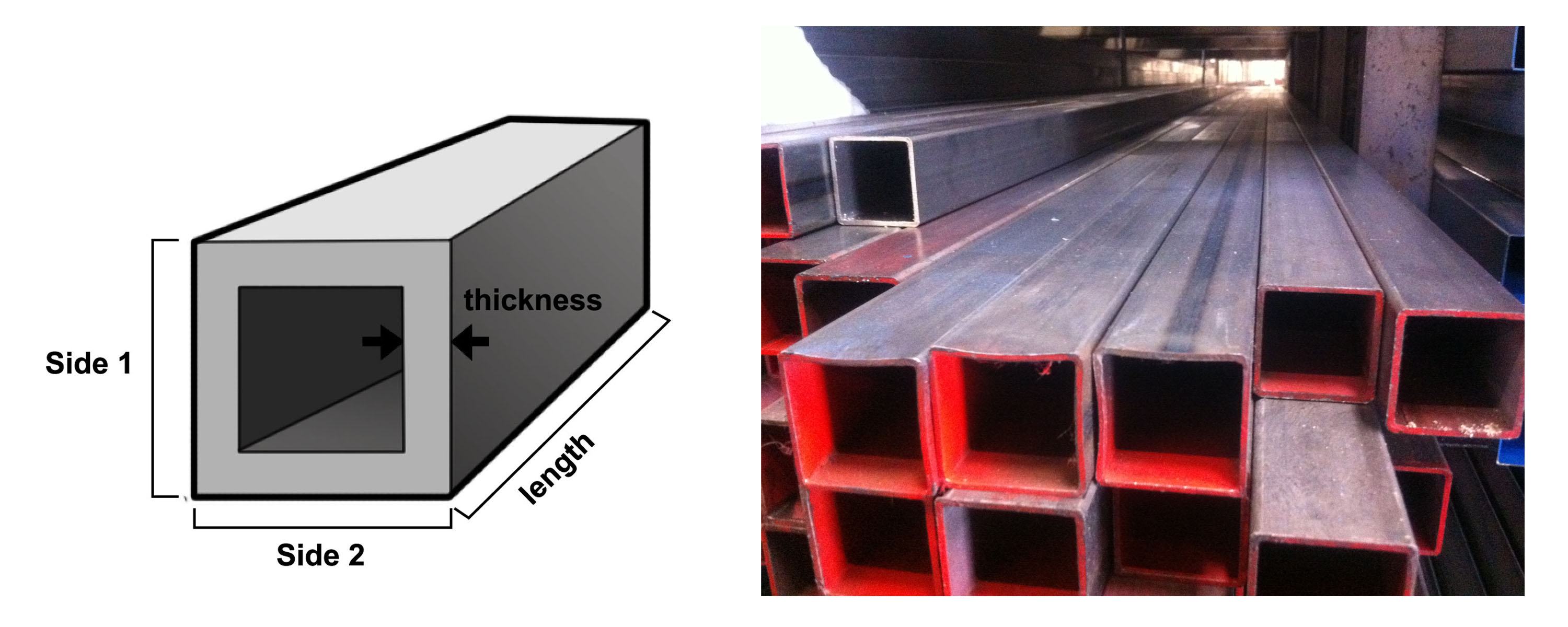 Business, Office & Industrial Supplies Steel Square Tube 1" x 1" x 24